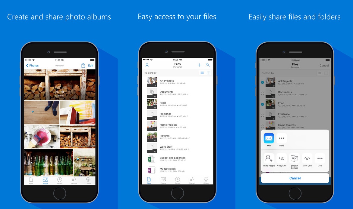 OneDrive iOS app updated with several bug fixes