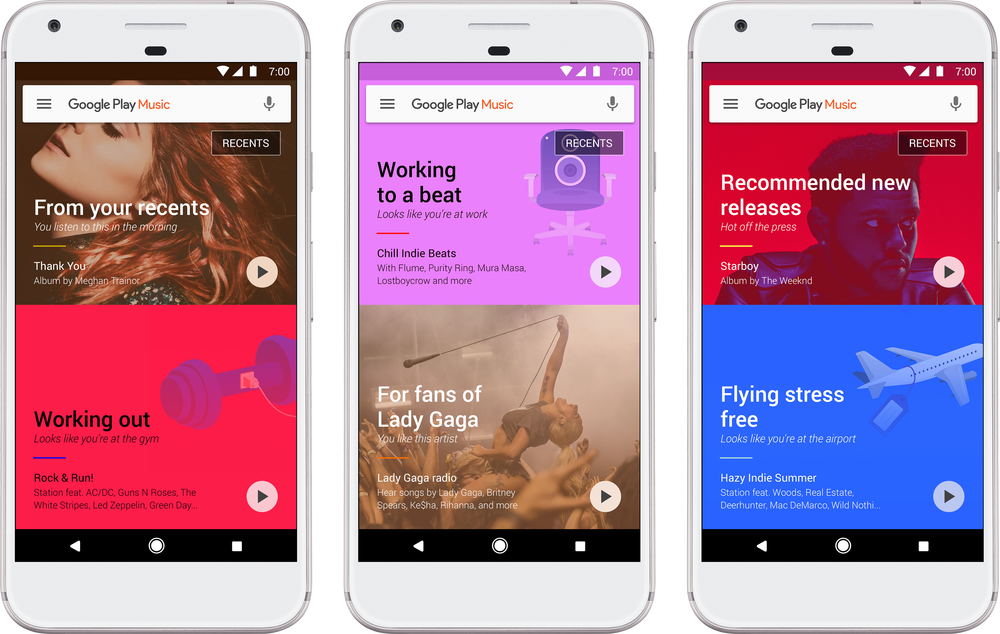 Google Play Music now more attractive and intelligent