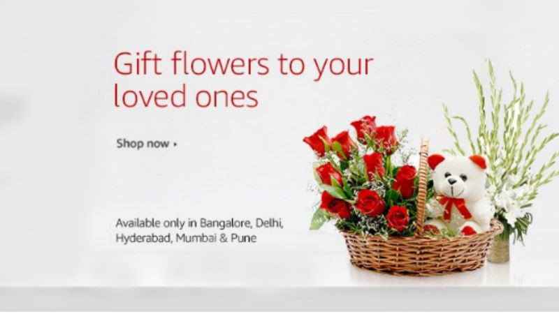 Amazon India has launched its own Fresh flowers Store