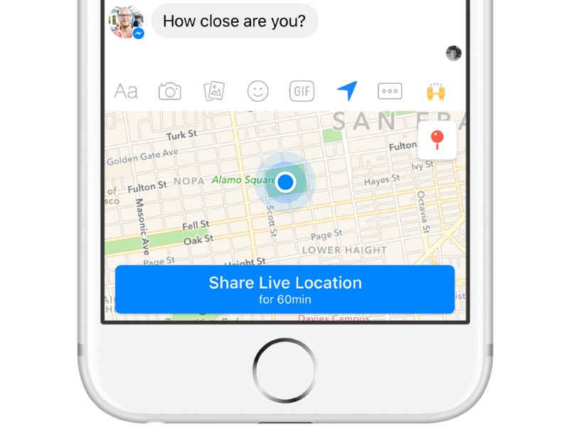 Facebook Messenger Gets Live Location-Sharing Reuters, 28 March 2017