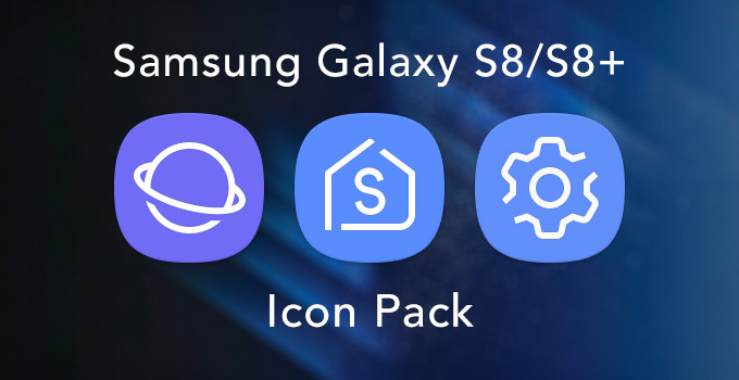 Get Samsung Galaxy S8 Icon Pack for your Android Device