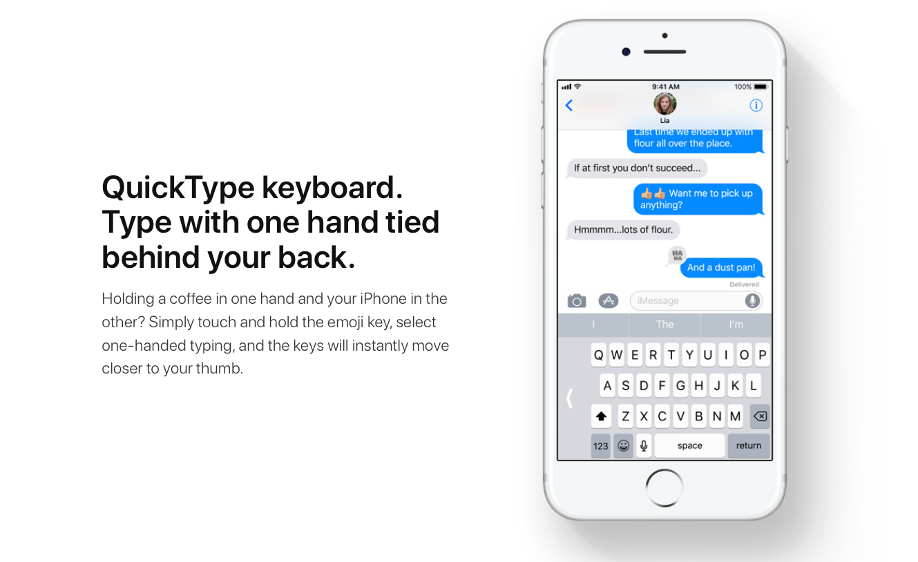 Enable One-Handed Keyboard in iOS 11