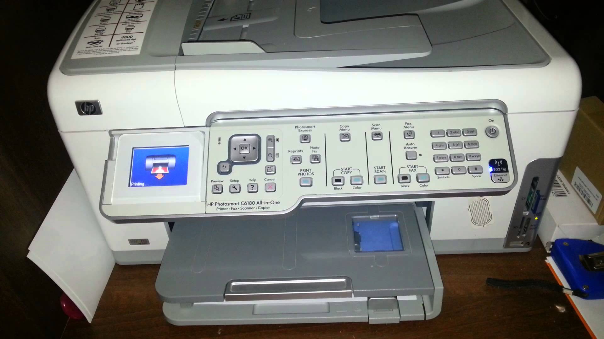 HP Photosmart C5180 printer - Error message: 0xc18a0201