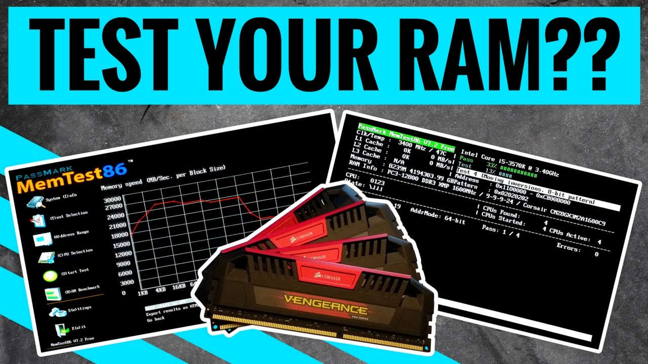 Testing RAM reliability - Memtest