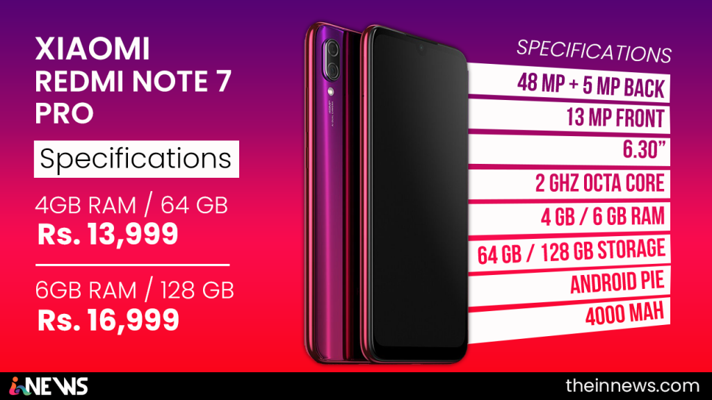 Redmi Note 7 Pro full Specifications and features