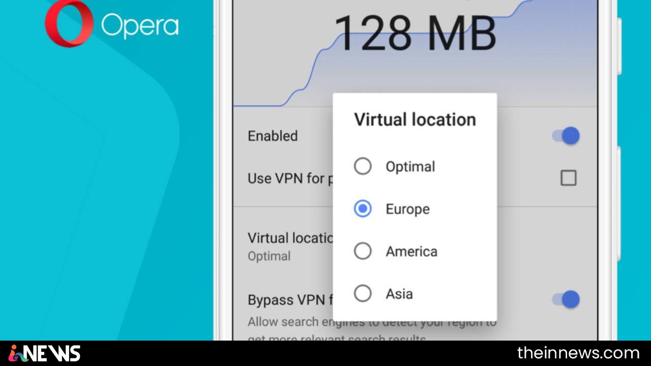 Opera enables built-in VPN service for its Android browser